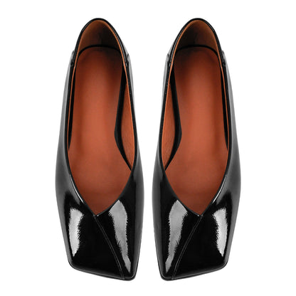Square Toe Slip-on Flats - Onlymaker