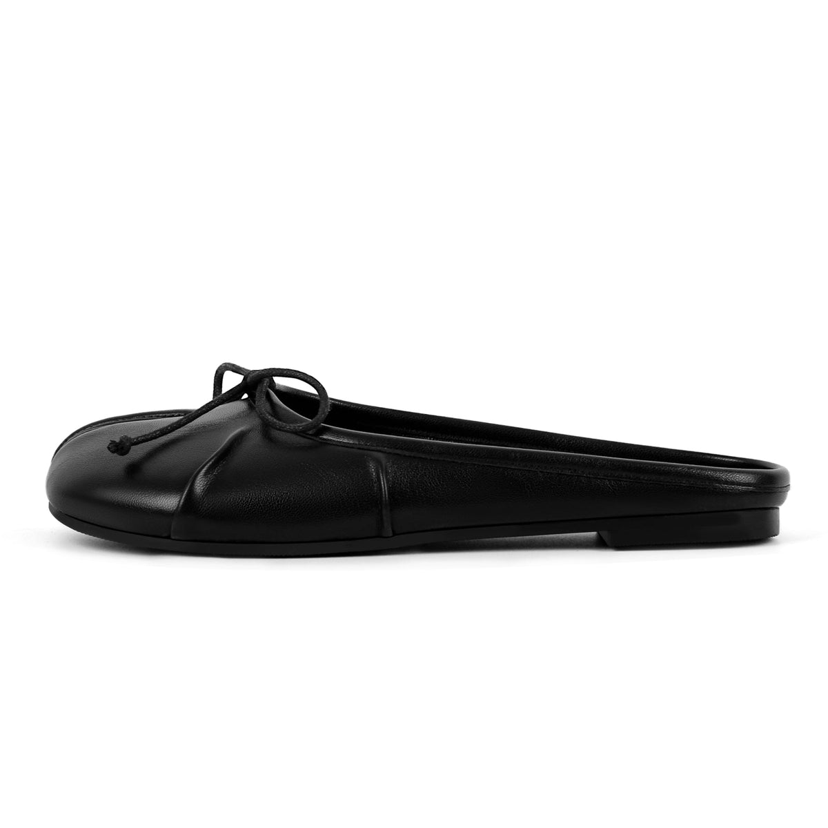 Bow Round Toe Tabi Mule Flats - Onlymaker