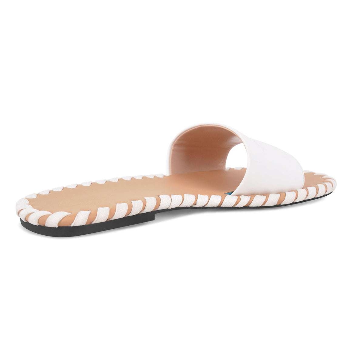 Round Toe Stitch Sandals Flats - Onlymaker
